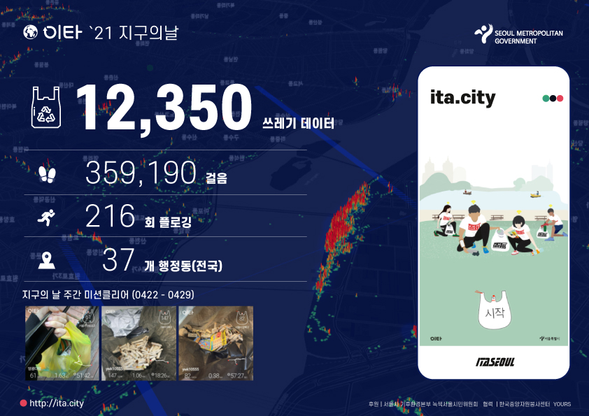 사단법인 이타서울, 지구의 날 35만 녹색 발걸음 미션클리어! : 소셜활동 기록페이지
