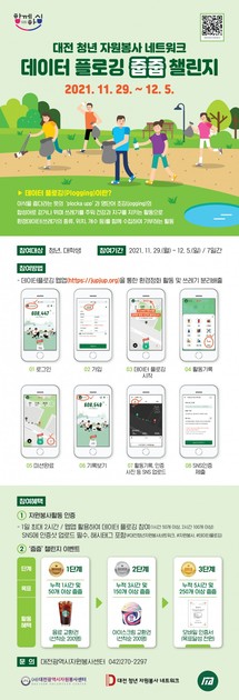 대전 청년 자원봉사 네트워크 "데이터플로깅" 줍줍 챌린지 (11.29. ~12.5.)